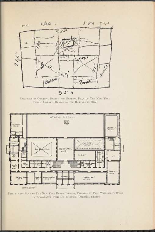 Billings&#039; Hand Drawn Designs for Central Library, page 449