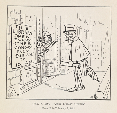 History of the NYPL, Life Magazine Cartoon, p. 61