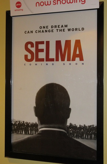 Selma poster in the theater