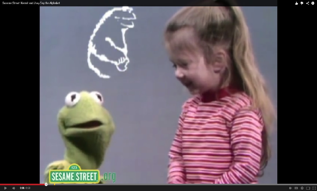 Sesame Street Kermit and Joey Say the Alphabet