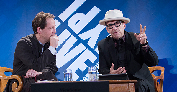 Paul Holdengräber and Elvis Costello